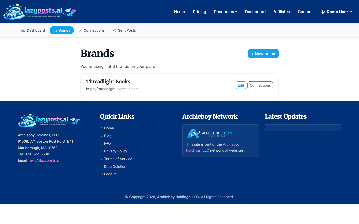 Pause or resume automation for each brand profile when timing changes.